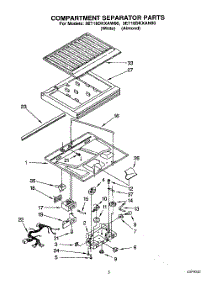 03 - Compartment Separator parts for Whirlpool Refrigerator 3ET18DKXAN00 / from AppliancePartsPros.com
