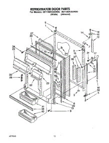 06 - Refrigerator Door parts for Whirlpool Refrigerator 3ET18DKXAN00 / from AppliancePartsPros.com