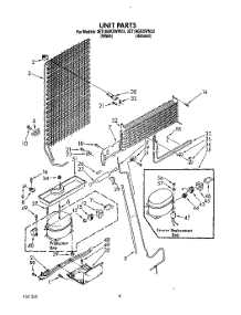 07 - Unit parts for Whirlpool Refrigerator 3ET18GKXWG02 / from AppliancePartsPros.com