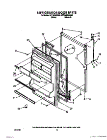 08 - Refrigerator Door, Lit / Optional parts for Whirlpool Refrigerator 3ET18GKXWN00 / from AppliancePartsPros.com