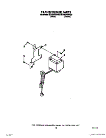 09 - Transformer parts for Whirlpool Refrigerator 3ET18GKXWN00 / from AppliancePartsPros.com