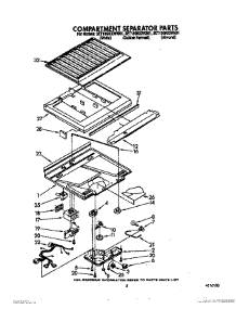 04 - Compartment Separator parts for Whirlpool Refrigerator 3ET18GKXWN01 / from AppliancePartsPros.com