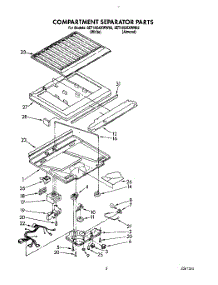 04 - Compartment Separator parts for Whirlpool Refrigerator 3ET18GKXWN02 / from AppliancePartsPros.com
