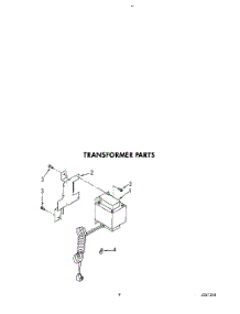 08 - Transformer parts for Whirlpool Refrigerator 3ET18GKXWN02 / from AppliancePartsPros.com