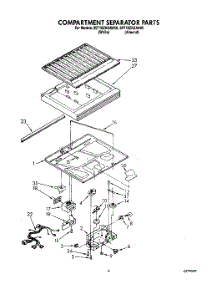 03 - Compartment Separator parts for Whirlpool Refrigerator 3ET18ZKXAN00 / from AppliancePartsPros.com