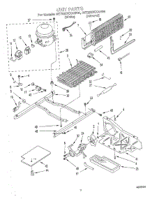 05 - Unit parts for Whirlpool Refrigerator 3ET22DKXAN00 / from AppliancePartsPros.com