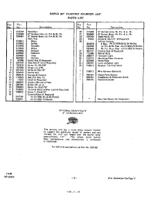 03 - Section parts for Whirlpool Cooktop 2118W50 / from AppliancePartsPros.com