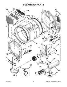 03 - Bulkhead Parts parts for Whirlpool Dryer 3LCED9100WQ2 / from AppliancePartsPros.com