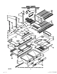 06 - Shelf, Lit / Optional parts for Whirlpool Refrigerator 3ET22DKXWN00 / from AppliancePartsPros.com