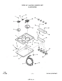 02 - Section parts for Whirlpool Cooktop 2118W70 / from AppliancePartsPros.com