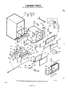 04 - Cabinet parts for Whirlpool Ice Machine 3EVC501 / from AppliancePartsPros.com