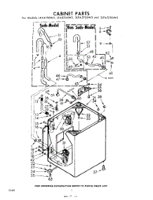 02 - Cabinet parts for Whirlpool Washer 3LFA5700W2 / from AppliancePartsPros.com