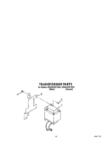 11 - Transformer parts for Whirlpool Refrigerator 4ED22DWXTM00 / from AppliancePartsPros.com