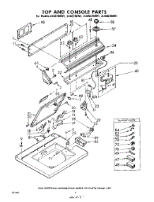 04 - Top And Console parts for Whirlpool Washer 3LHA5700W1 / from AppliancePartsPros.com