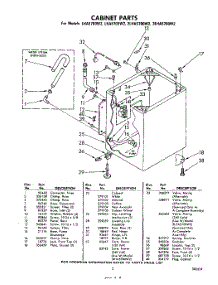 03 - Cabinet parts for Whirlpool Washer 3LHA5700W2 / from AppliancePartsPros.com