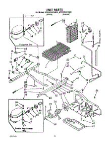 10 - Unit parts for Whirlpool Refrigerator 4ED25DQXVN00 / from AppliancePartsPros.com