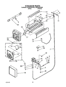 14 - Icemaker , Not Illustrated parts for Whirlpool Refrigerator 4ED25DQXVN00 / from AppliancePartsPros.com