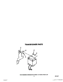 11 - Transformer parts for Whirlpool Refrigerator 4ED25DQXVN01 / from AppliancePartsPros.com