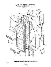 07 - Refrigerator Door parts for Whirlpool Refrigerator 4ED25PWXWN00 / from AppliancePartsPros.com