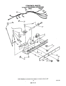 13 - Control parts for Whirlpool Refrigerator 4ED25PWXWN00 / from AppliancePartsPros.com