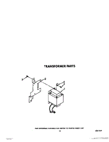 10 - Transformer parts for Whirlpool Refrigerator 4ED25PWXWN01 from AppliancePartsPros.com