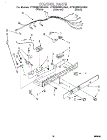 11 - Control parts for Whirlpool Refrigerator 4YED25DQAN00 / from AppliancePartsPros.com