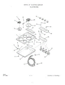 02 - Section parts for Whirlpool Cooktop 2178W30 / from AppliancePartsPros.com