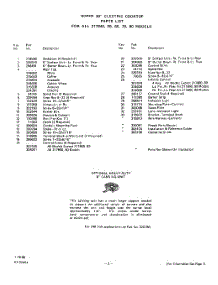 03 - Section parts for Whirlpool Cooktop 2178W50 / from AppliancePartsPros.com