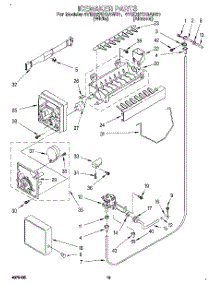 12 - Icemaker, Lit / Optional parts for Whirlpool Refrigerator 4YED27DQAN01 / from AppliancePartsPros.com