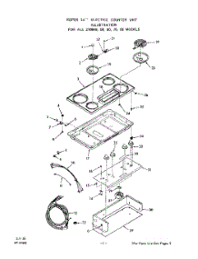 02 - Section parts for Whirlpool Cooktop 2188W70 / from AppliancePartsPros.com