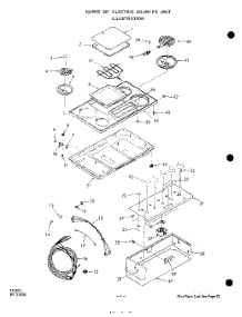 02 - Section parts for Whirlpool Cooktop 2198W20 / from AppliancePartsPros.com