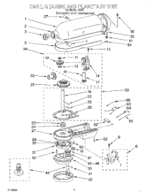 04 - Case, Gearing And Planetary parts for Whirlpool Mixer 4KPD1620T0 / from AppliancePartsPros.com