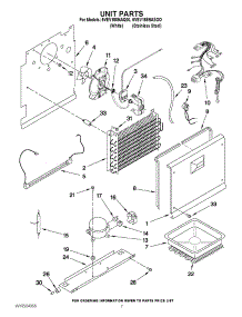 04 - Unit Parts parts for Whirlpool Freezer 5VEV188NASOO / from AppliancePartsPros.com