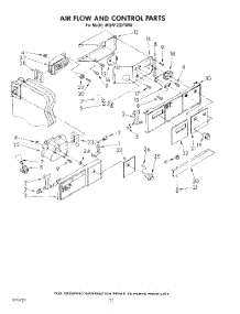 12 - Air Flow And Control parts for Whirlpool Refrigerator 4KSRF22DTA00 / from AppliancePartsPros.com