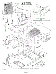 10 - Unit parts for Whirlpool Refrigerator 4KSRF22DTP00 / from AppliancePartsPros.com