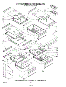 09 - Refrigerator Interior parts for Whirlpool Refrigerator 4KSRF22DTT00 / from AppliancePartsPros.com