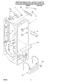 02 - Refrigerator Liner parts for Whirlpool Refrigerator 4KSRS27QAA00 / from AppliancePartsPros.com