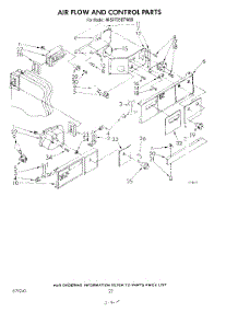 12 - Air Flow And Control parts for Whirlpool Refrigerator 4KSRT26DTA00 / from AppliancePartsPros.com