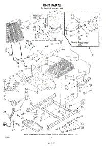 10 - Unit parts for Whirlpool Refrigerator 4KSRT26DTP00 / from AppliancePartsPros.com