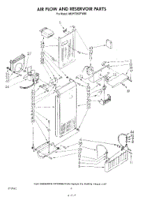04 - Air Flow And Reservoir parts for Whirlpool Refrigerator 4KSRT26DTT00 / from AppliancePartsPros.com