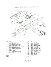 02 - Main Top parts for Whirlpool Range 2521B30 / from AppliancePartsPros.com