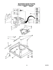 07 - Machine Base parts for Whirlpool Washer 6CA2781XWG0 / from AppliancePartsPros.com