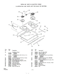03 - Body parts for Whirlpool Range 2540B00 / from AppliancePartsPros.com