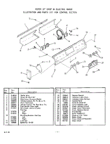 02 - Main Top parts for Whirlpool Range 2540W40 / from AppliancePartsPros.com