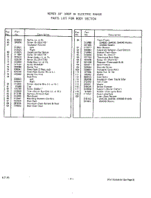 05 - Oven Door parts for Whirlpool Range 2540W50 / from AppliancePartsPros.com