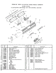 02 - Main Top parts for Whirlpool Range 2570W0A / from AppliancePartsPros.com