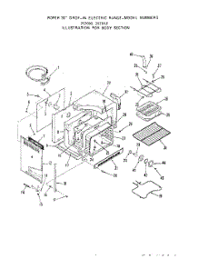 05 - Section parts for Whirlpool Range 2570WA0 / from AppliancePartsPros.com
