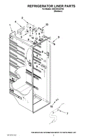 02 - Refrigerator Liner Parts parts for Whirlpool Refrigerator 6ISC20C6AY00 / from AppliancePartsPros.com