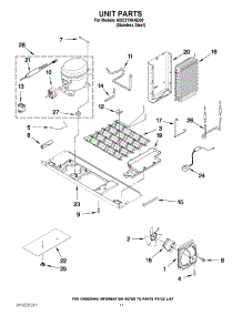 07 - Unit Parts parts for Whirlpool Refrigerator 6ISC21N4AD00 / from AppliancePartsPros.com