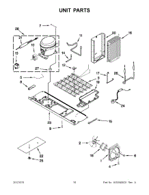 08 - Unit Parts parts for Whirlpool Refrigerator 6ISC21N4AF00 / from AppliancePartsPros.com